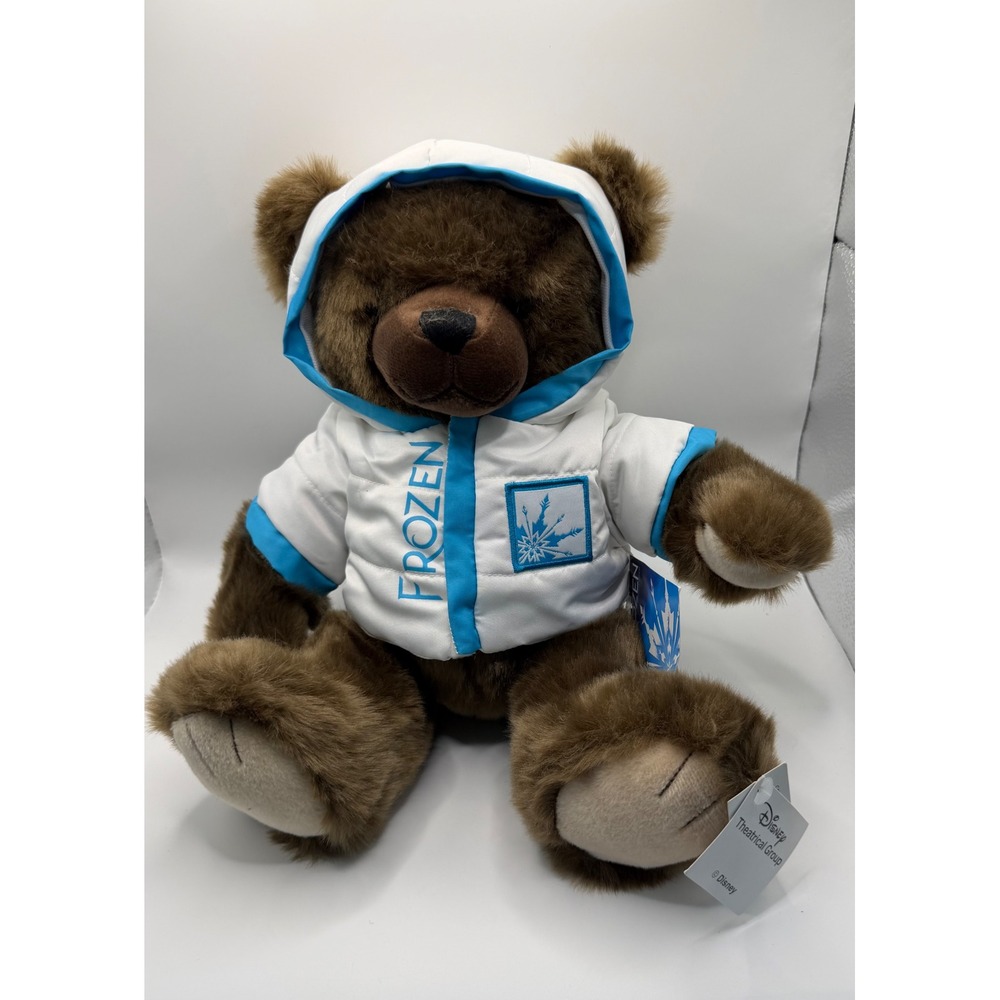 Disney Frozen The Broadway Musical Cast Jacket Plush Bear Brown Snowflake 4556